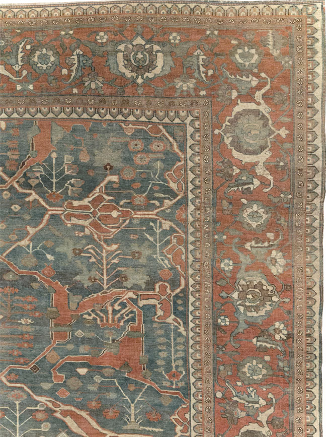 Antique Persian Bidjar Room Size Carpet, No.28354 - Galerie Shabab