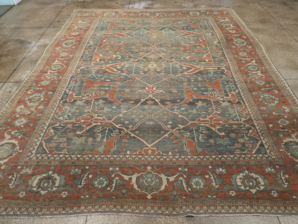 Antique Persian Bidjar Room Size Carpet, No.28354 - Galerie Shabab