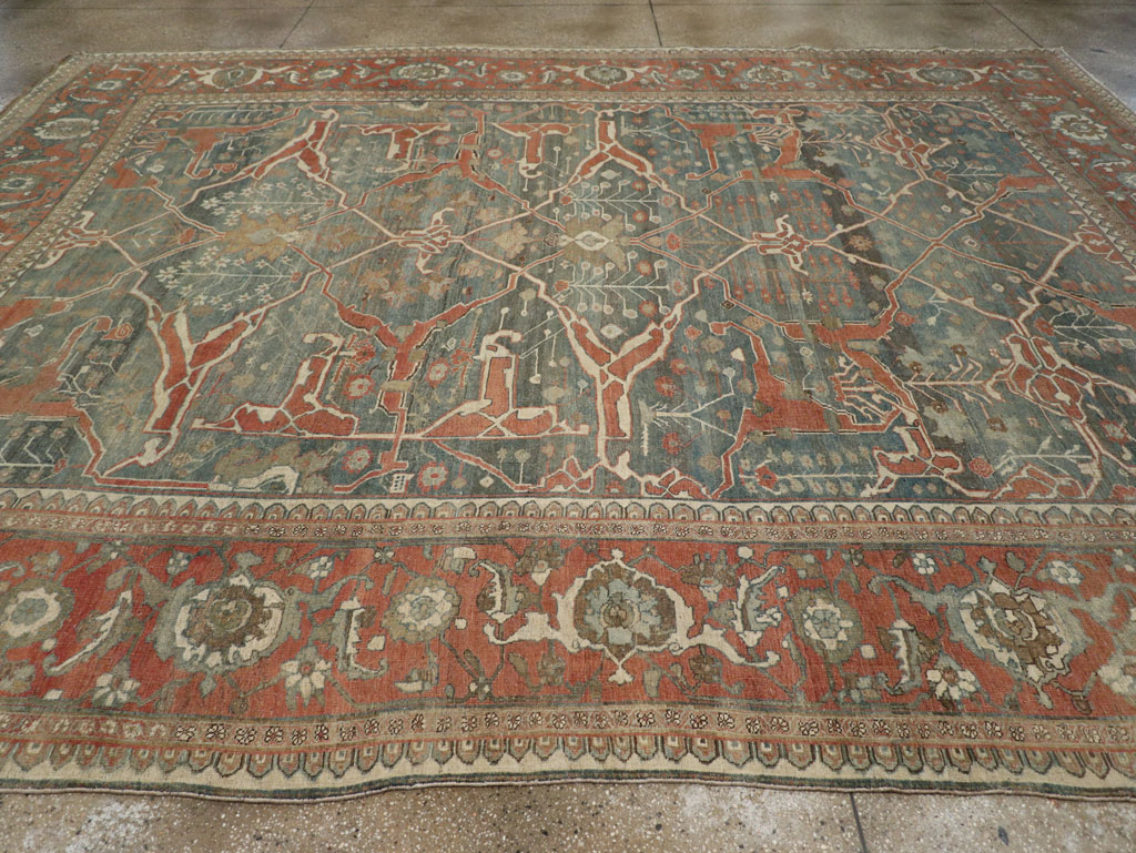 Antique Persian Bidjar Room Size Carpet, No.28354 - Galerie Shabab