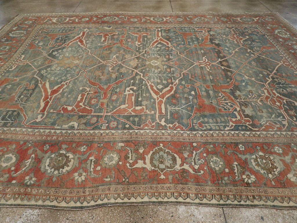 Antique Persian Bidjar Room Size Carpet, No.28354 - Galerie Shabab
