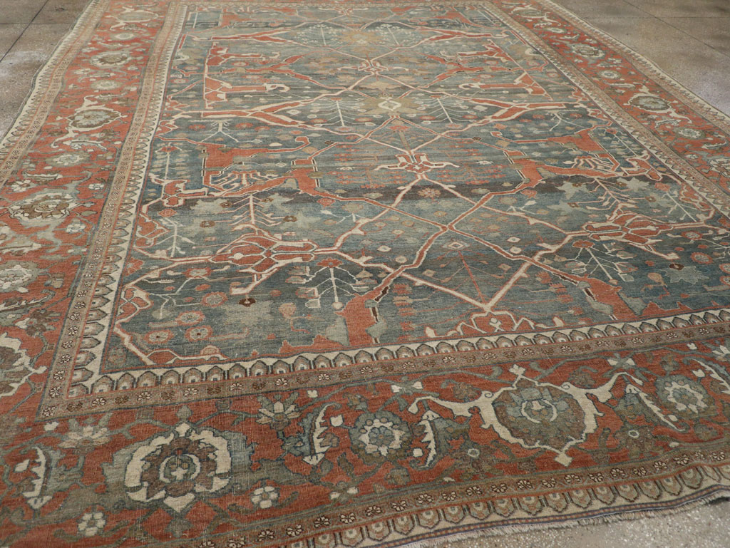 Antique Persian Bidjar Room Size Carpet, No.28354 - Galerie Shabab