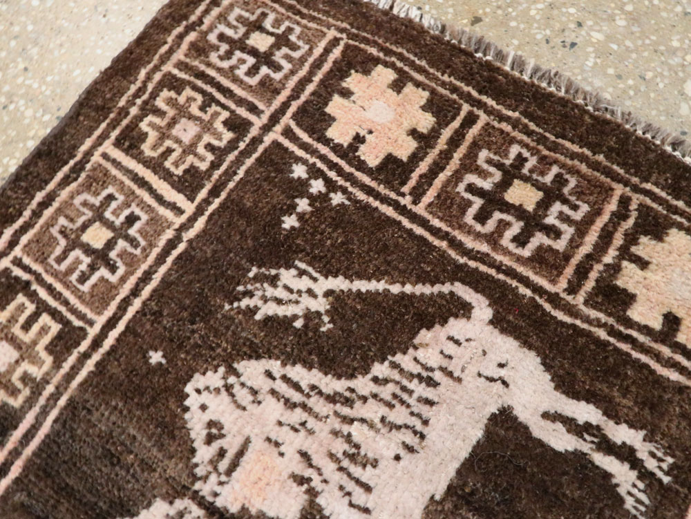 Vintage Turkish Anatolian Pictorial Rug, No.28355 - Galerie Shabab