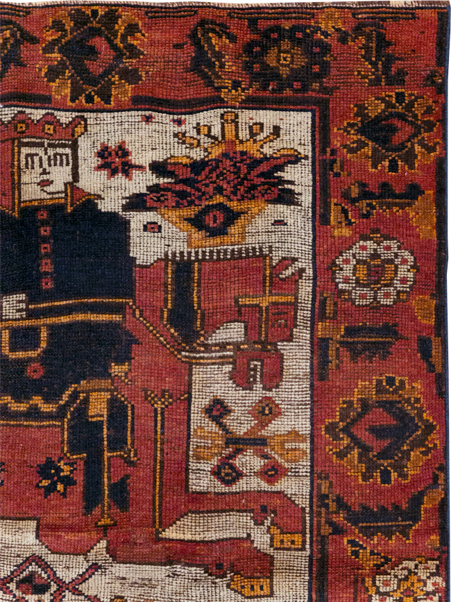 Vintage Persian Bakhtiari Rug, No.28362 - Galerie Shabab