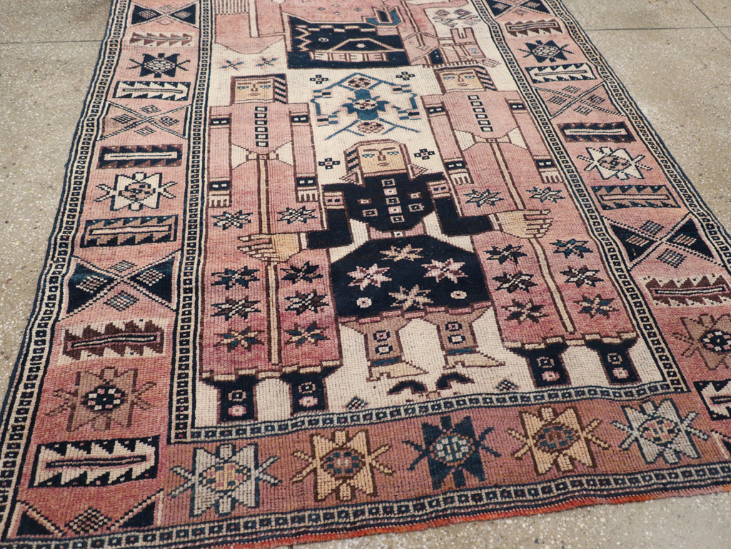 Vintage Persian Bakhtiari Rug, No.28371 - Galerie Shabab