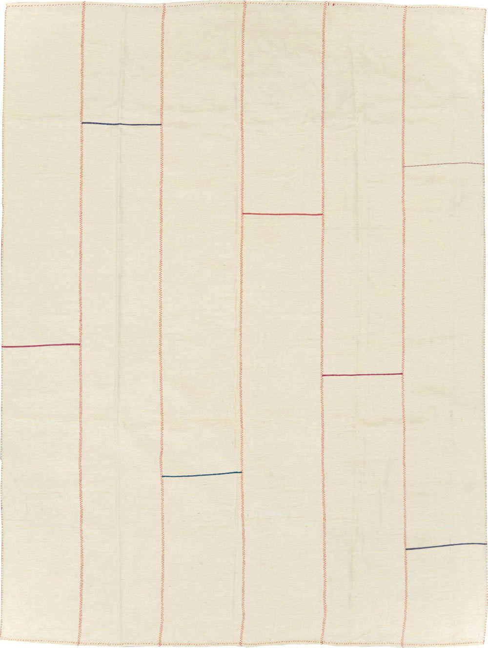 Contemporary Persian Flatweave Kilim Accent Rug, No.28376 - Galerie Shabab