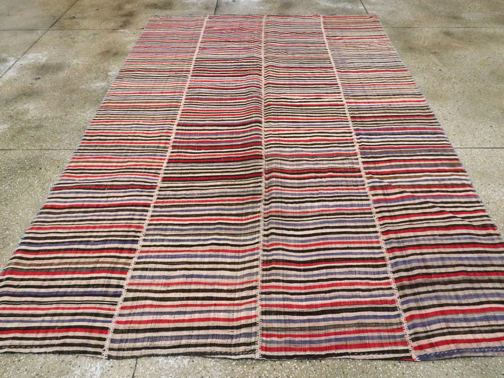 Vintage Persian Flatweave Kilim, No.28383 - Galerie Shabab