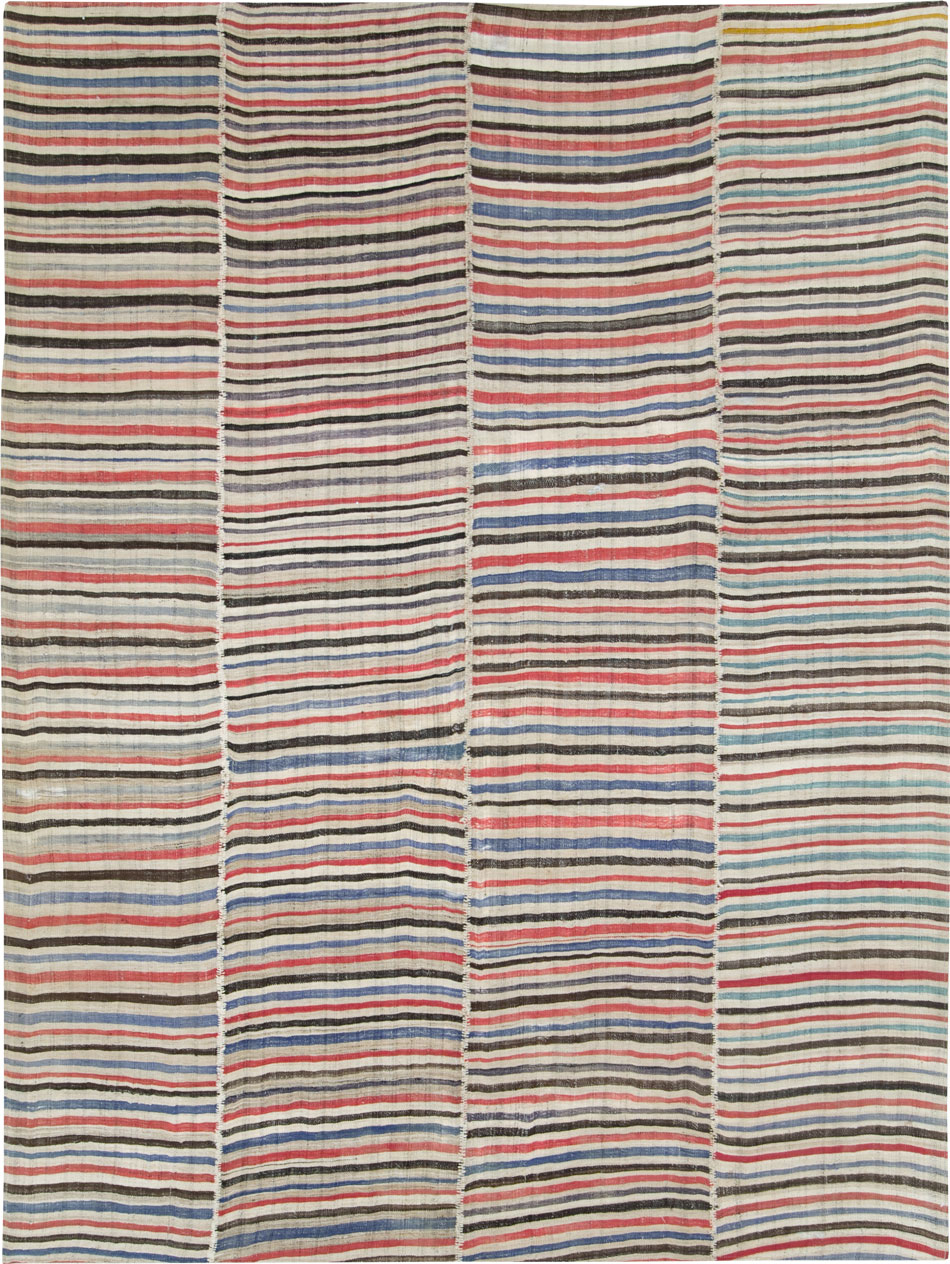 Vintage Persian Flatweave Kilim , No.28392 - Galerie Shabab