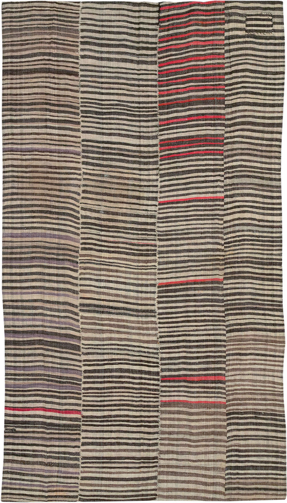 Vintage Persian Flatweave Kilim Accent Carpet, No.28399 - Galerie Shabab