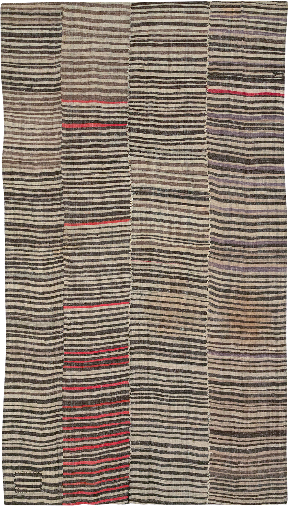 Vintage Persian Flatweave Kilim Accent Carpet, No.28399 - Galerie Shabab