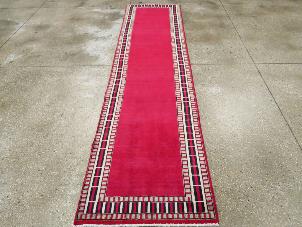 Vintage Persian Mashad Runner (Pair: 1 of 2), No.28424 - Galerie Shabab