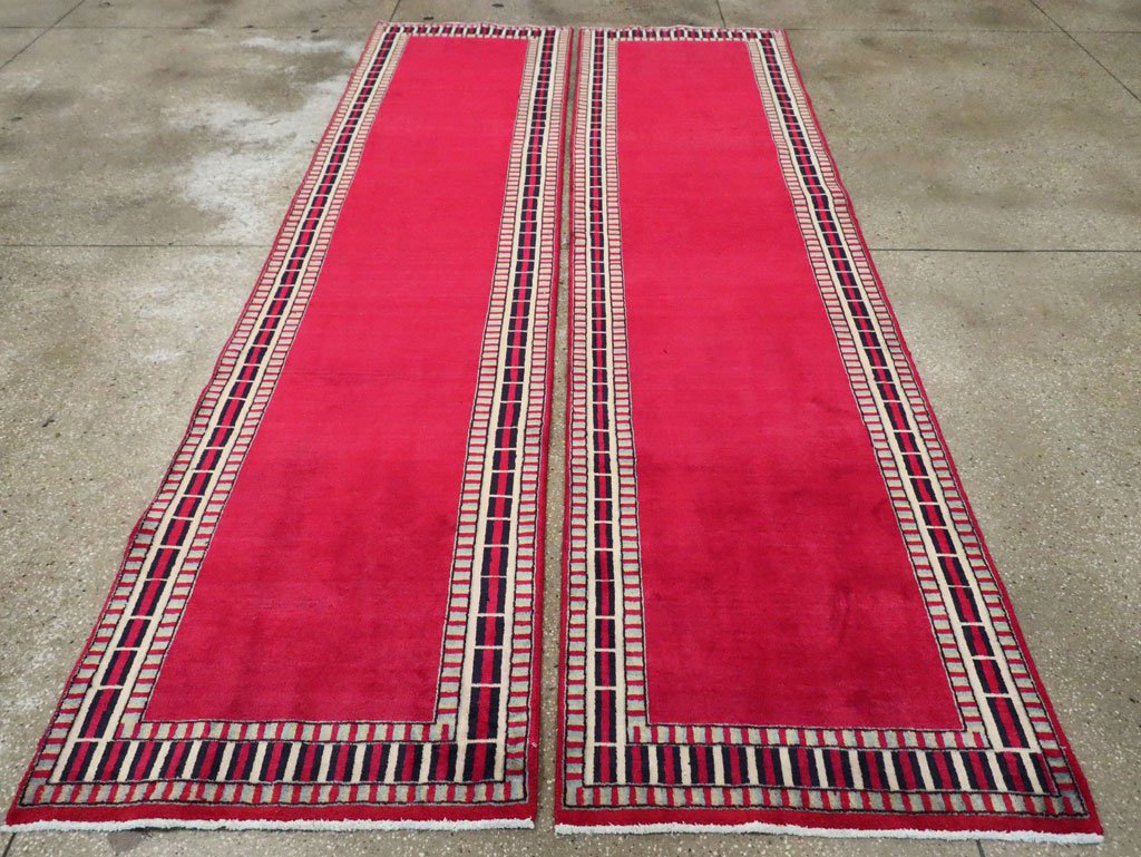 Vintage Persian Mashad Runner (Pair: 1 of 2), No.28424 - Galerie Shabab