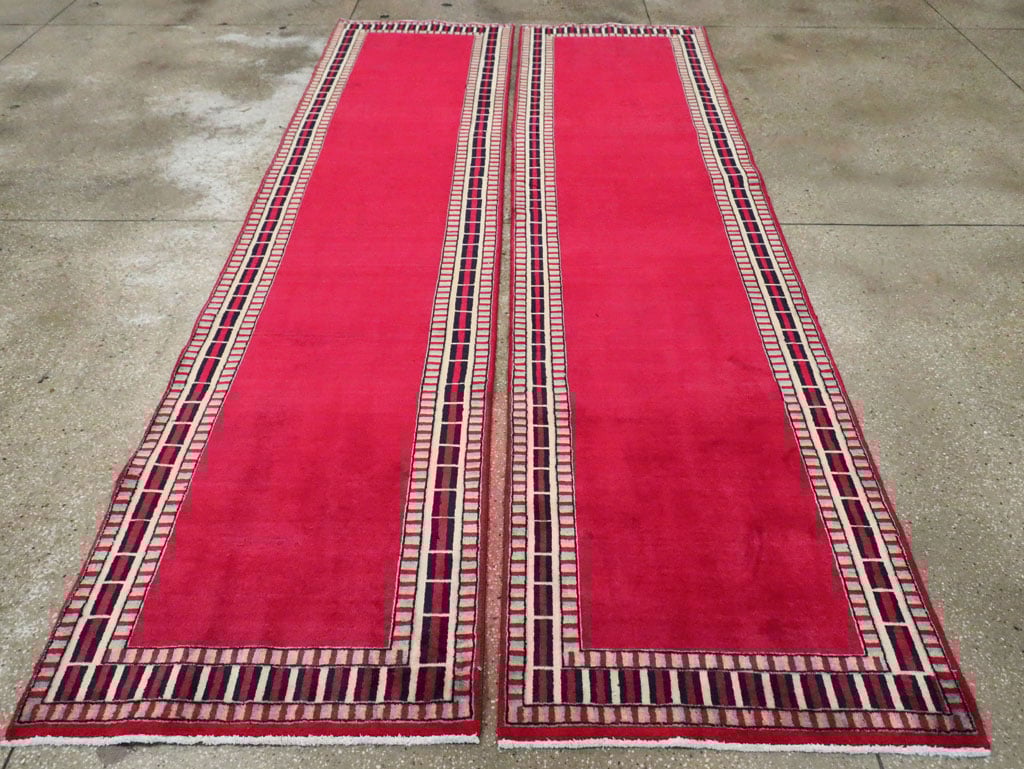 Vintage Persian Mashad Runner (Pair: 2 of 2), No.28425 - Galerie Shabab