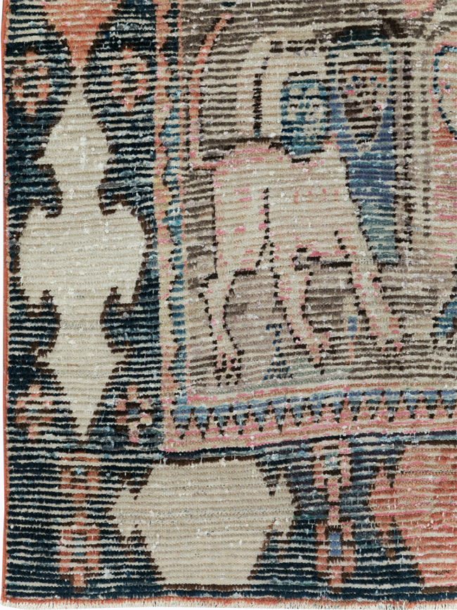 Vintage Persian Pictorial Gabbeh Accent Rug, No.28435 - Galerie Shabab