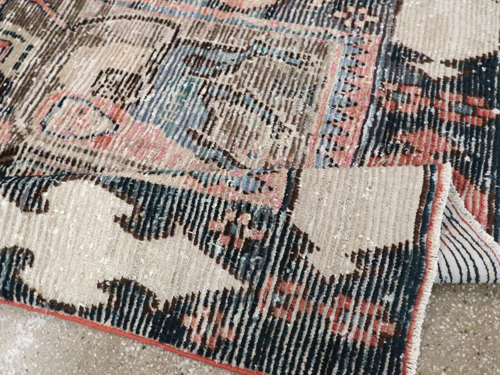 Vintage Persian Pictorial Gabbeh Accent Rug, No.28435 - Galerie Shabab