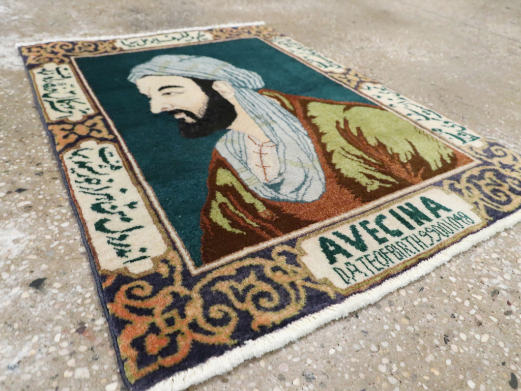 Vintage Persian Tabriz Pictorial Rug (Pair: 2 of 2), No.28443 - Galerie Shabab