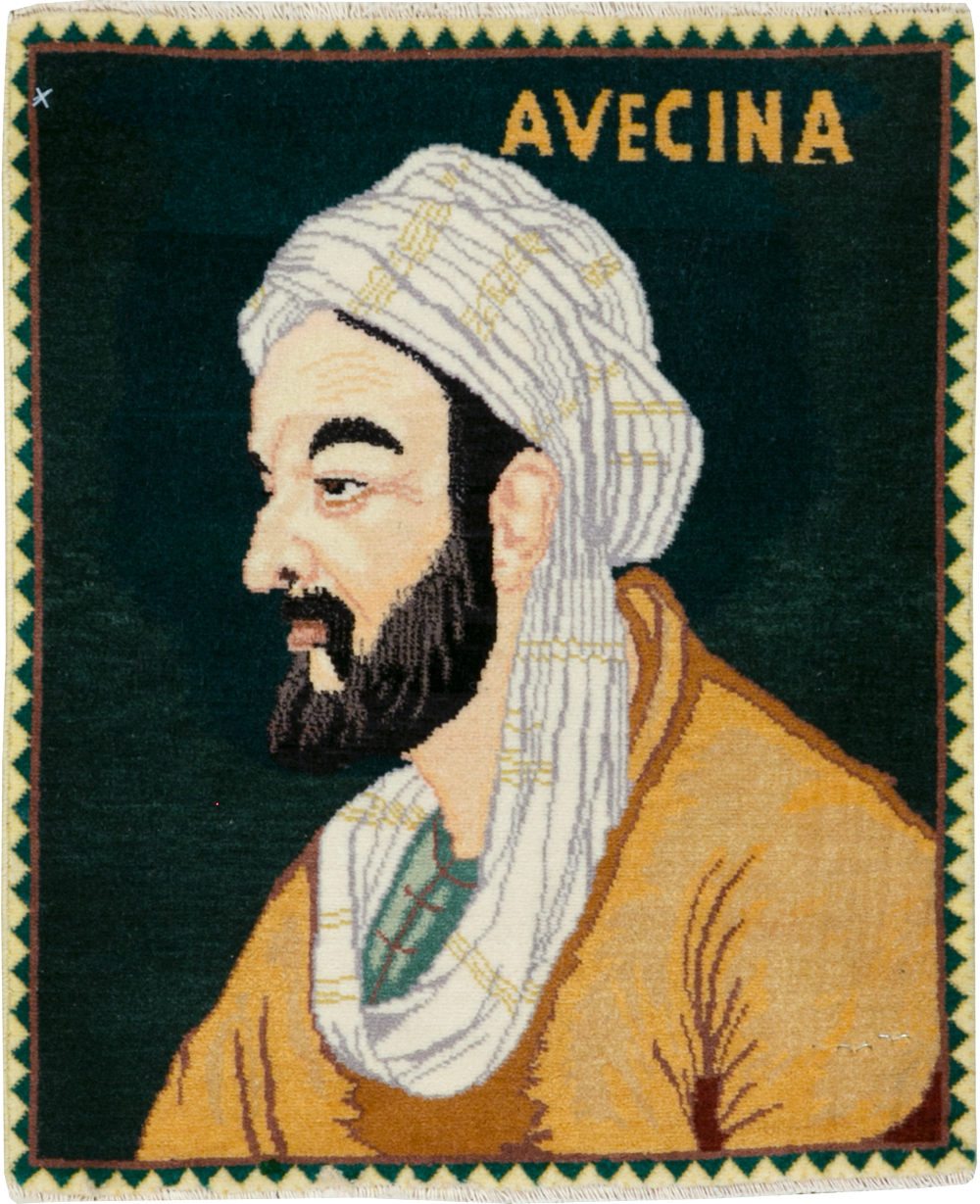 Vintage Persian Tabriz Pictorial Rug, No.28444 - Galerie Shabab