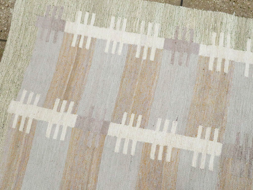 Modern Turkish Flatweave Kilim Room Size Rug, No.28446 - Galerie Shabab