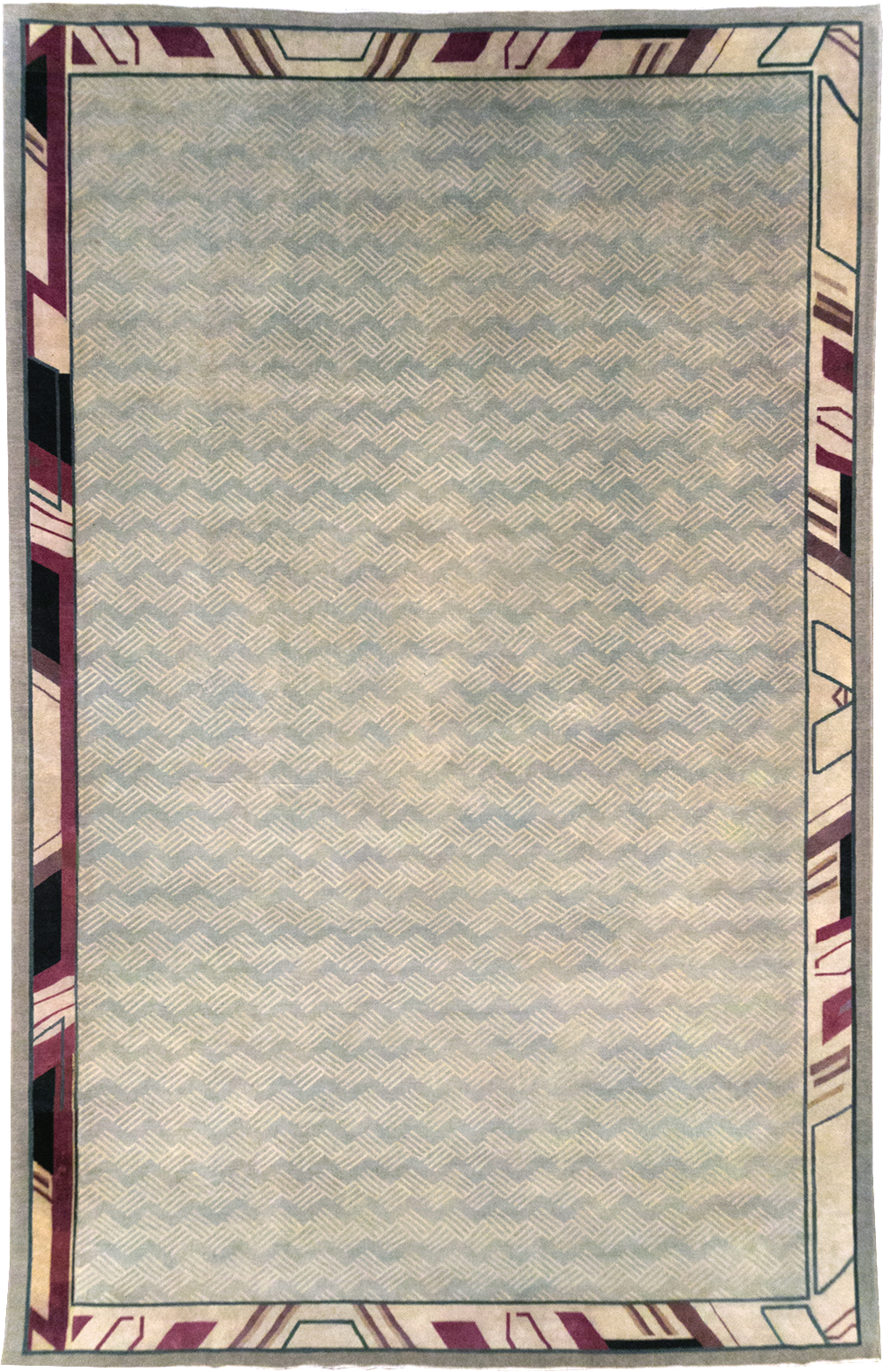 Antique Indian Art Deco Style Large Carpet, No.28449 - Galerie Shabab