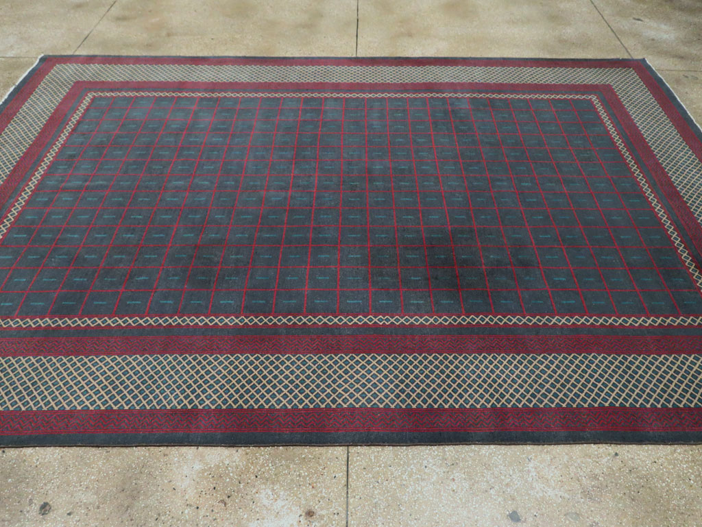 Vintage Indian Lahore Room Size Carpet, No.28450 - Galerie Shabab