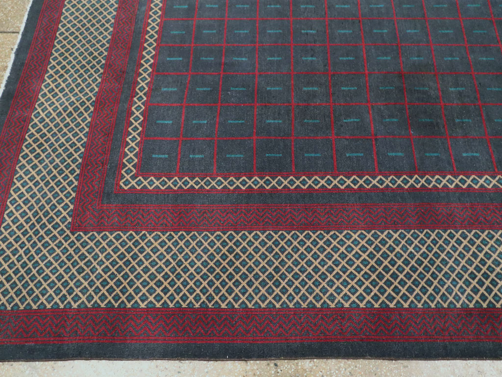 Vintage Indian Lahore Room Size Carpet, No.28450 - Galerie Shabab