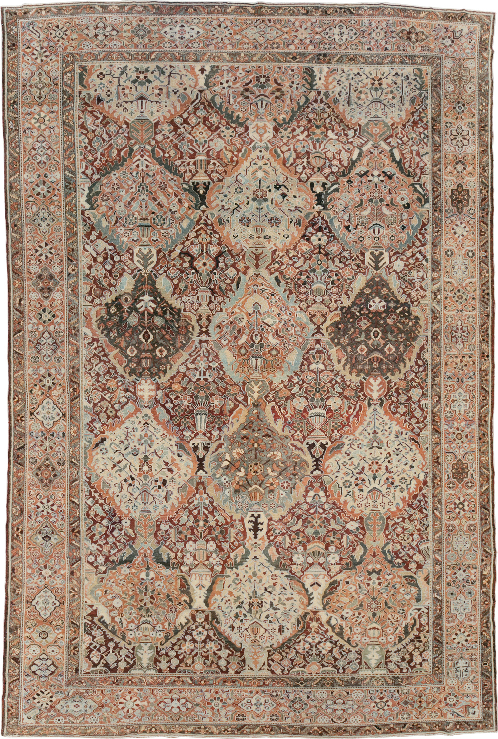 Antique Persian Bakhtiari Oversize Carpet, No.28452 - Galerie Shabab