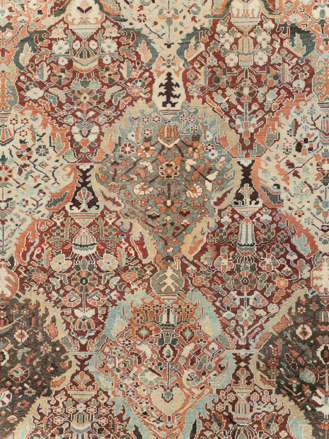 Antique Persian Bakhtiari Oversize Carpet, No.28452 - Galerie Shabab
