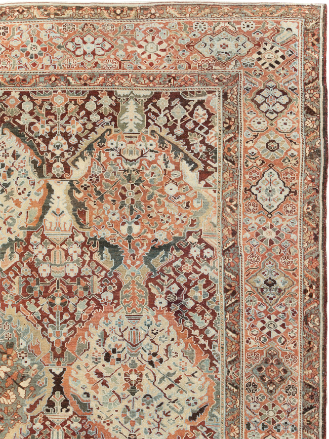 Antique Persian Bakhtiari Oversize Carpet, No.28452 - Galerie Shabab