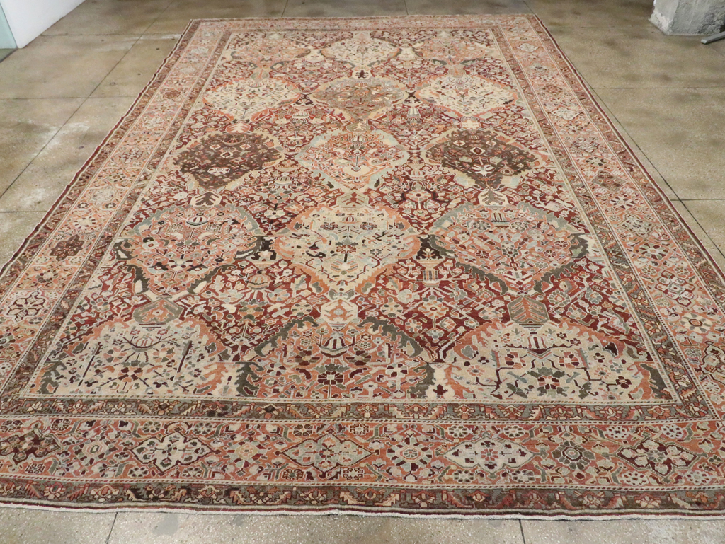 Antique Persian Bakhtiari Oversize Carpet, No.28452 - Galerie Shabab