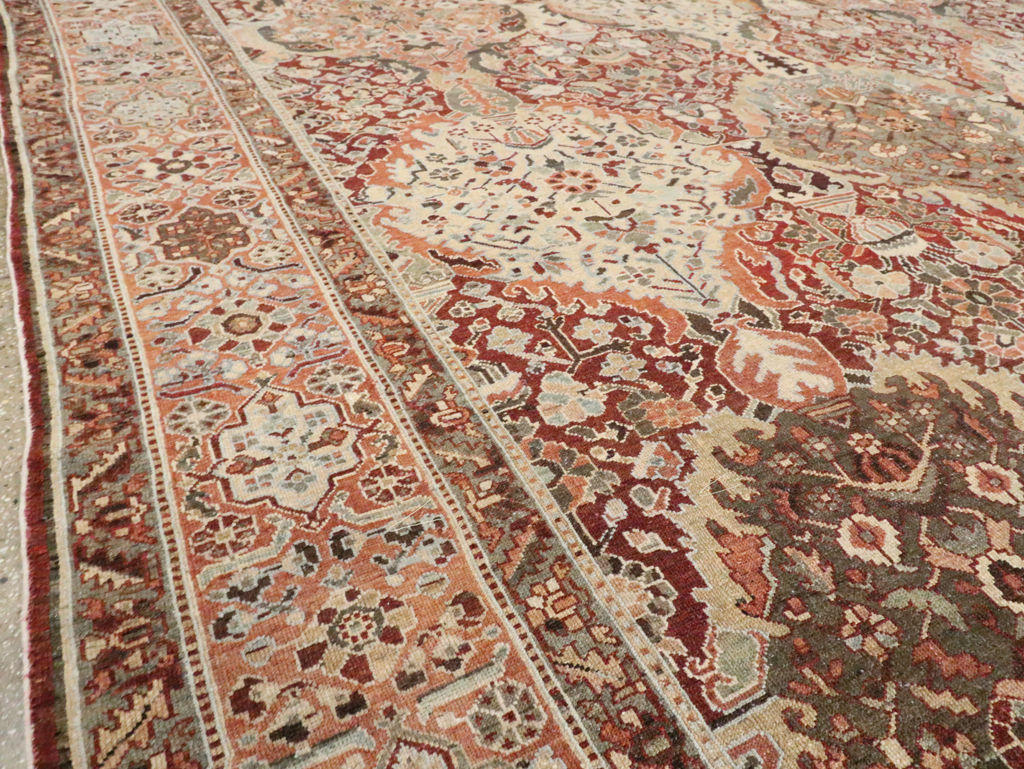 Antique Persian Bakhtiari Oversize Carpet, No.28452 - Galerie Shabab