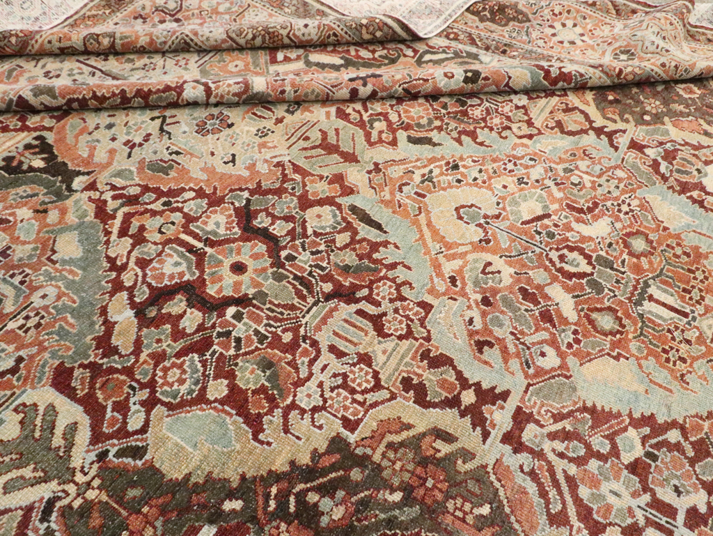 Antique Persian Bakhtiari Oversize Carpet, No.28452 - Galerie Shabab