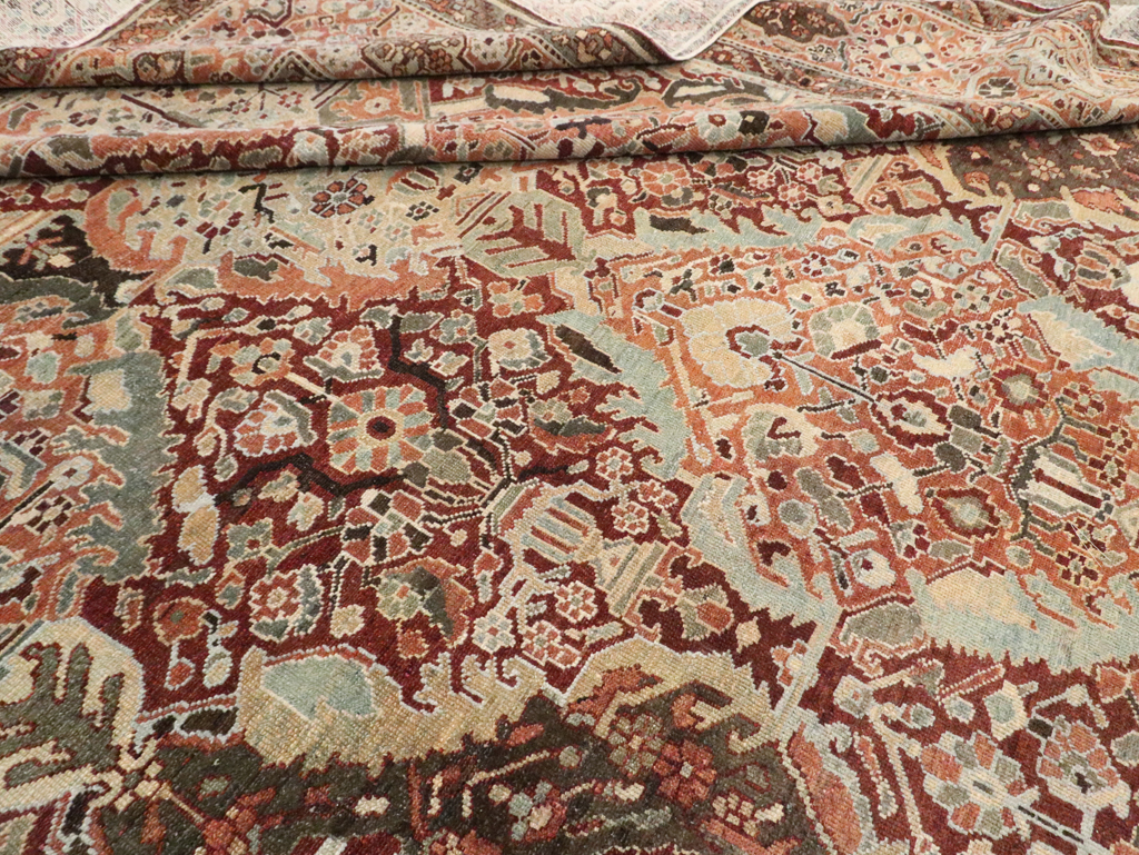 Antique Persian Bakhtiari Oversize Carpet, No.28452 - Galerie Shabab