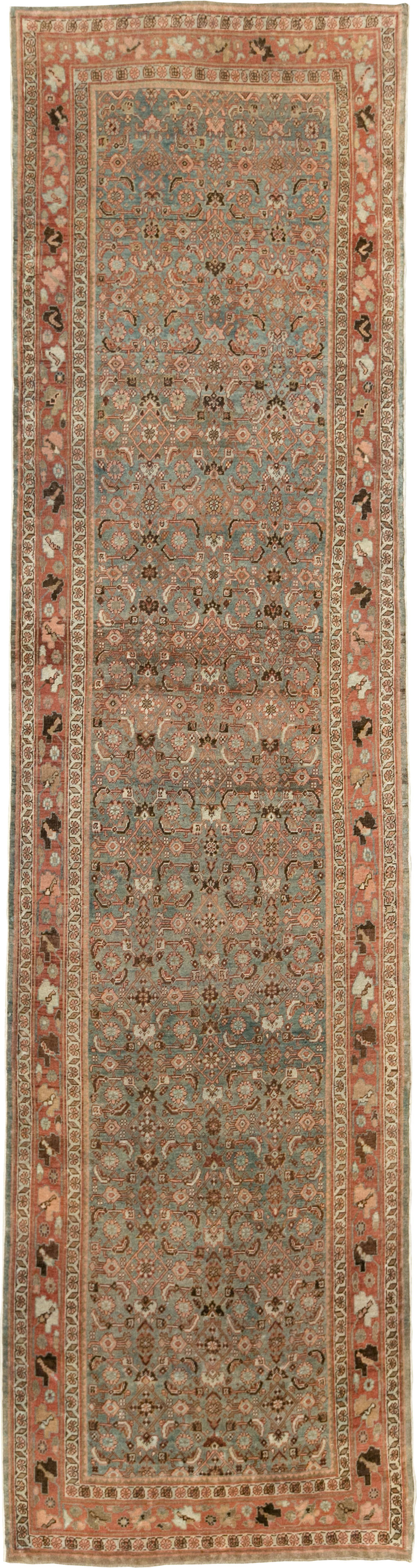 Antique Persian Bidjar Wide Gallery Runner, No.28455 - Galerie Shabab