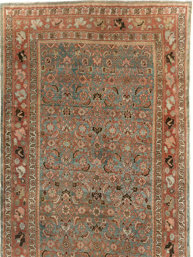 Antique Persian Bidjar Wide Gallery Runner, No.28455 - Galerie Shabab