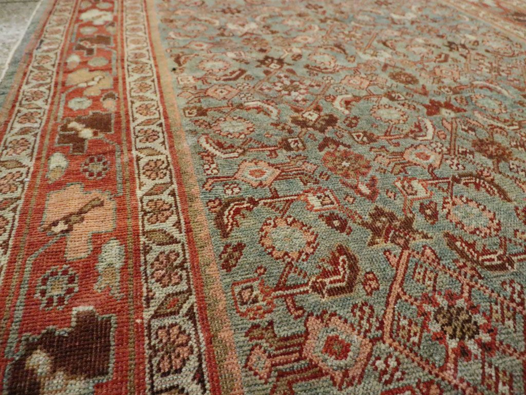Antique Persian Bidjar Wide Gallery Runner, No.28455 - Galerie Shabab