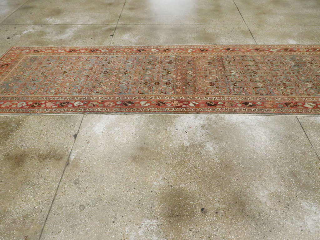 Antique Persian Bidjar Wide Gallery Runner, No.28455 - Galerie Shabab