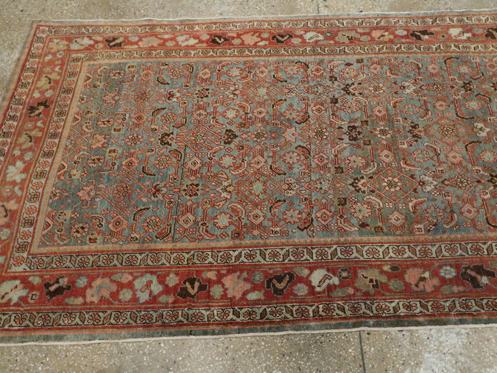 Antique Persian Bidjar Wide Gallery Runner, No.28455 - Galerie Shabab