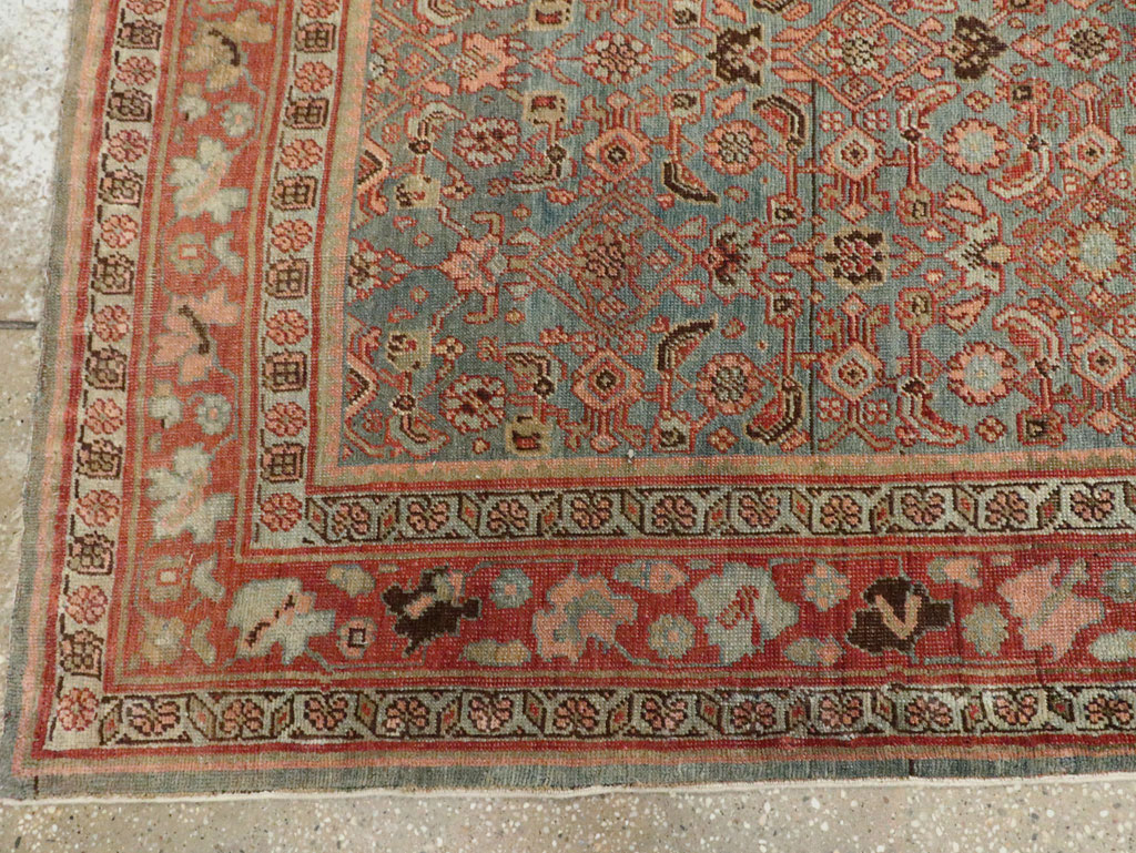 Antique Persian Bidjar Wide Gallery Runner, No.28455 - Galerie Shabab