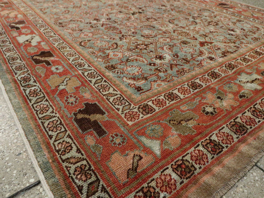 Antique Persian Bidjar Wide Gallery Runner, No.28455 - Galerie Shabab