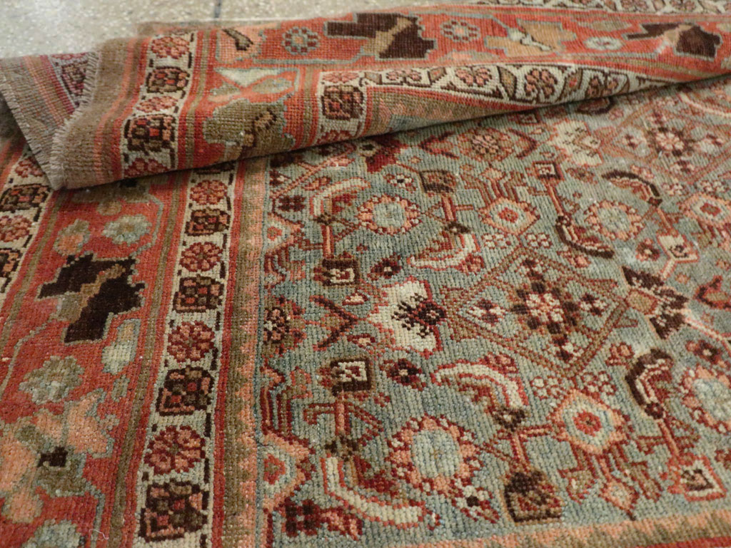 Antique Persian Bidjar Wide Gallery Runner, No.28455 - Galerie Shabab