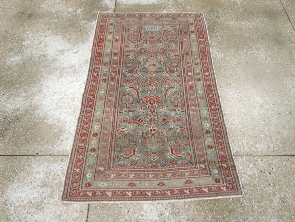 Antique Persian Malayer Throw Rug, No.28456 - Galerie Shabab