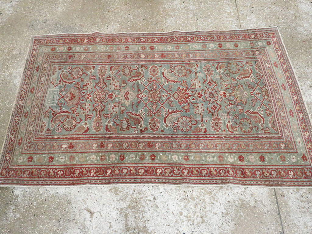 Antique Persian Malayer Throw Rug, No.28456 - Galerie Shabab