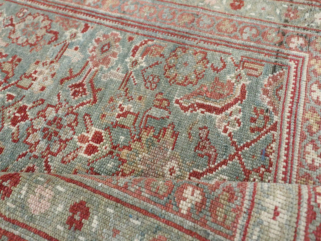 Antique Persian Malayer Throw Rug, No.28456 - Galerie Shabab