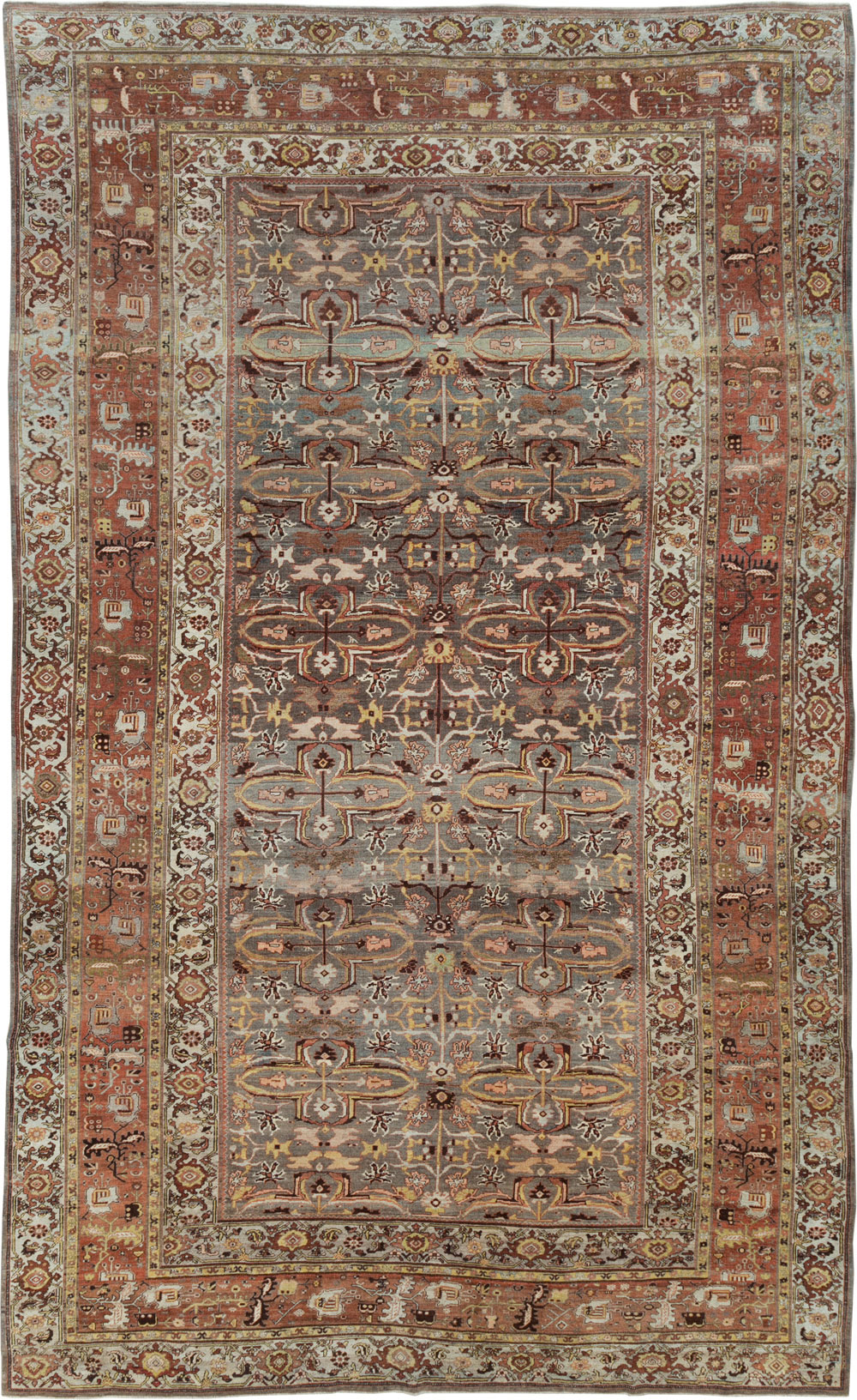 Antique Persian Bidjar Large Room Size Carpet, No.28462 - Galerie Shabab
