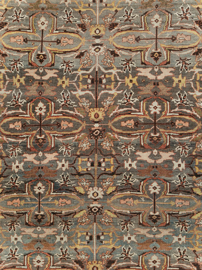 Antique Persian Bidjar Large Room Size Carpet, No.28462 - Galerie Shabab