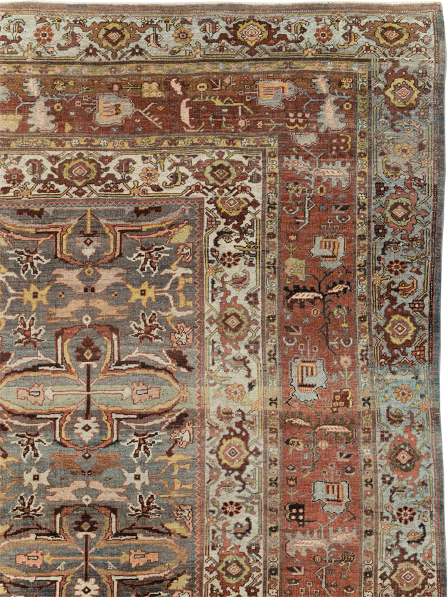 Antique Persian Bidjar Large Room Size Carpet, No.28462 - Galerie Shabab