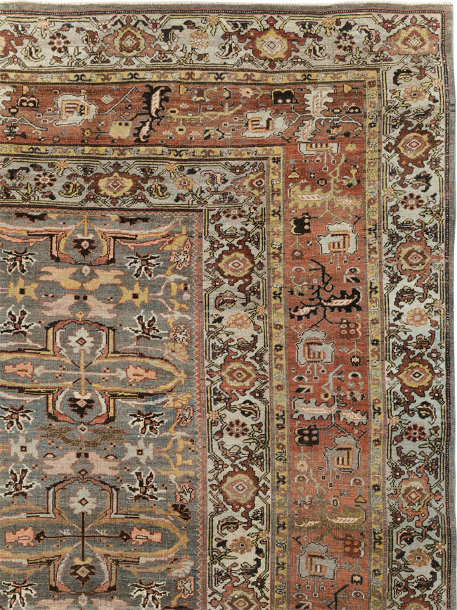 Antique Persian Bidjar Large Room Size Carpet, No.28462 - Galerie Shabab