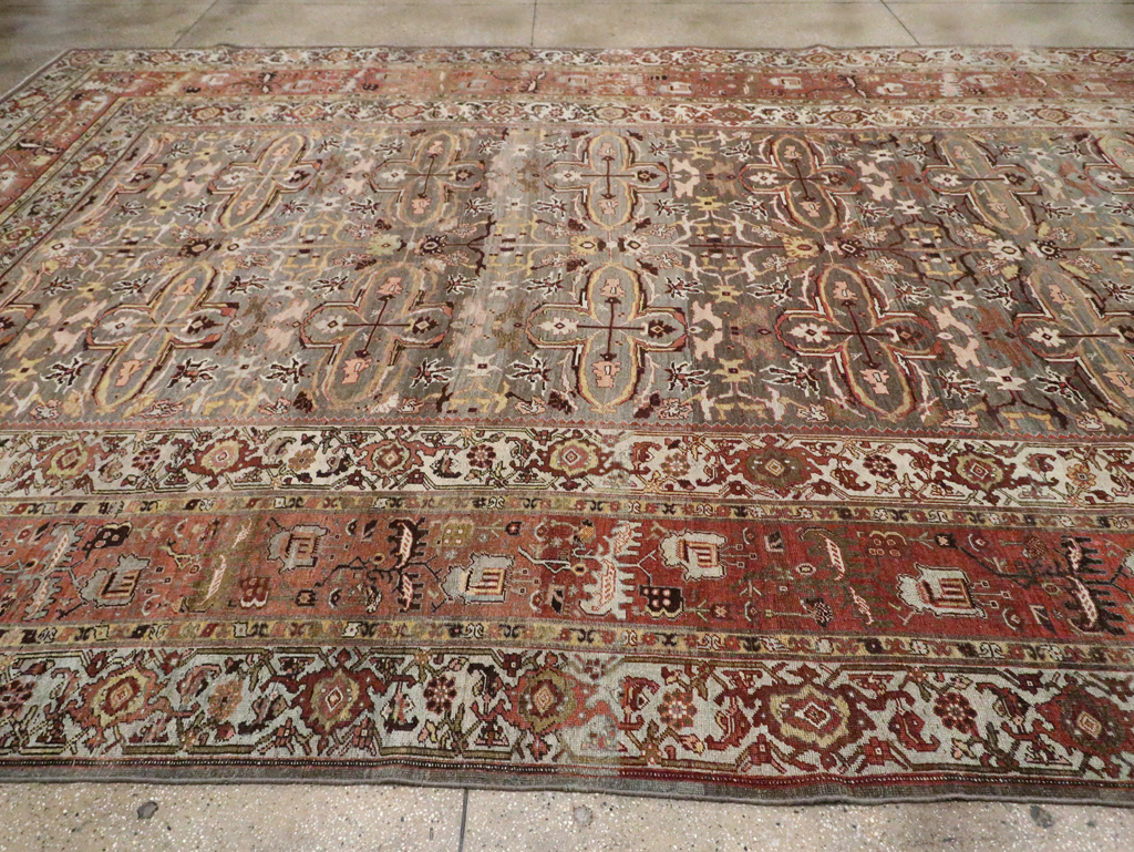 Antique Persian Bidjar Large Room Size Carpet, No.28462 - Galerie Shabab