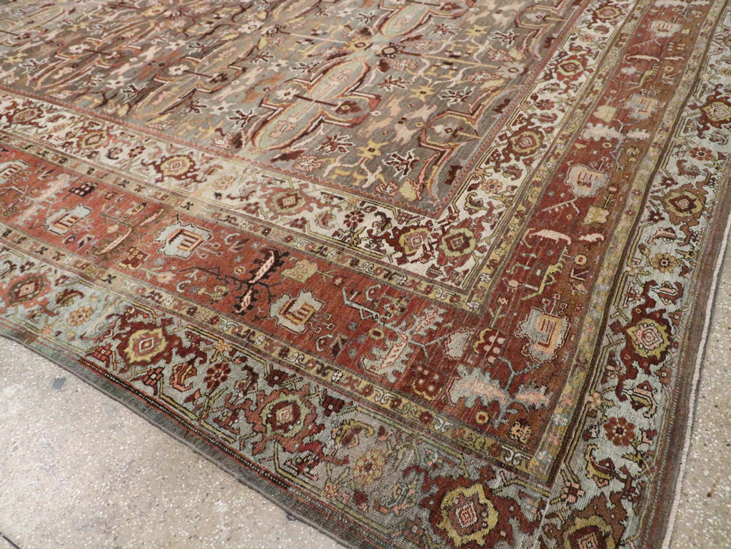 Antique Persian Bidjar Large Room Size Carpet, No.28462 - Galerie Shabab