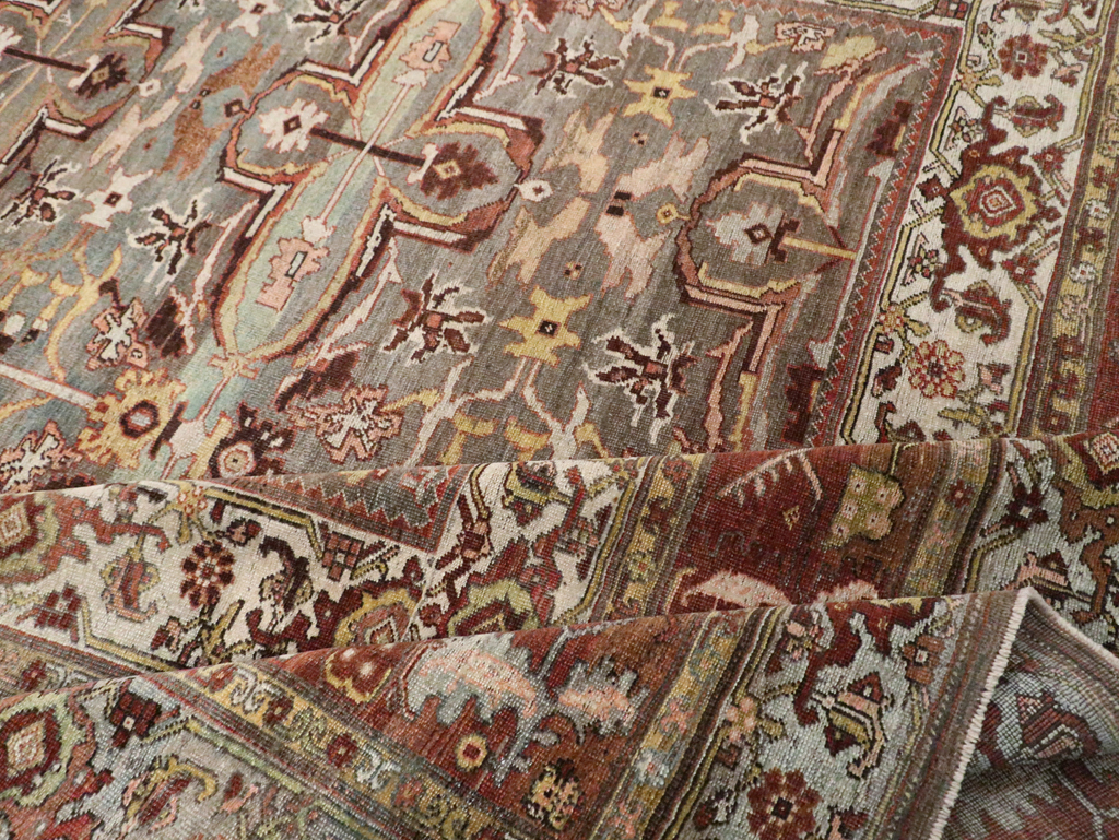 Antique Persian Bidjar Large Room Size Carpet, No.28462 - Galerie Shabab