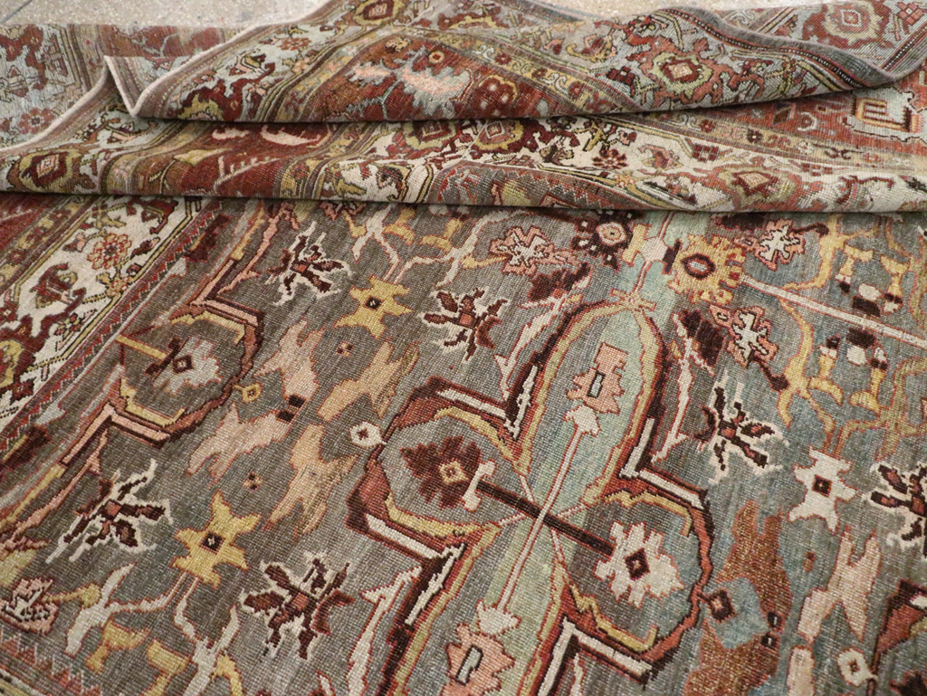 Antique Persian Bidjar Large Room Size Carpet, No.28462 - Galerie Shabab